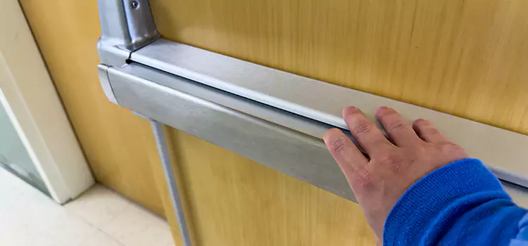 Installing a Push Bar on a Door Port Orange